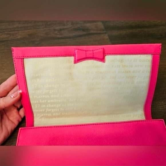 💕Kate Spade STORYBOOK Lining LOVE Clutch NWOT - Picture 5 of 16